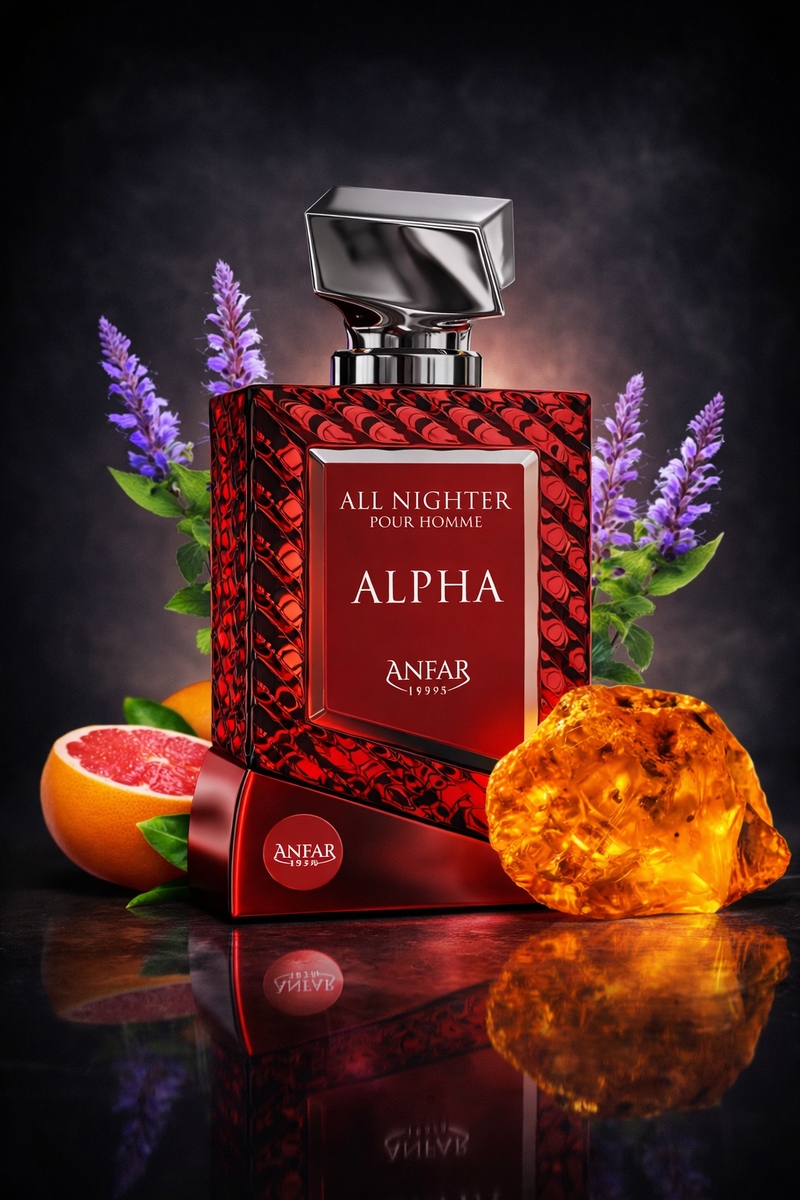 🔴 All Nighter Alpha by Anfar perfumes brand – Extrait de Parfum (100ml)