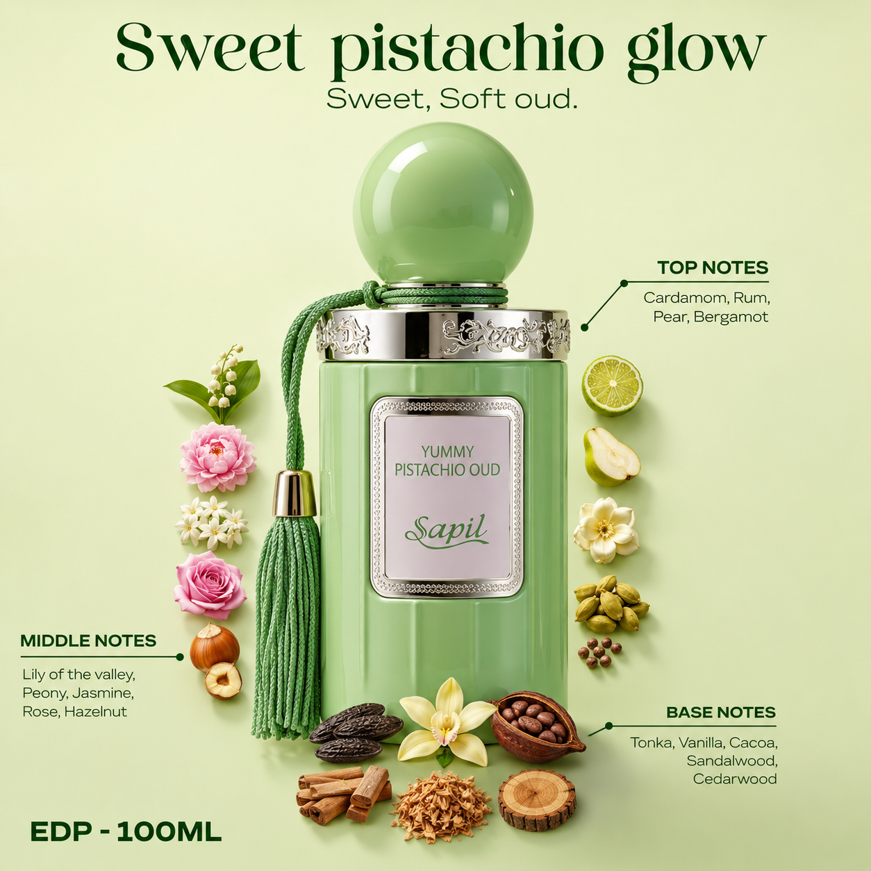Yummy Pistachio Oud 100ml EDP