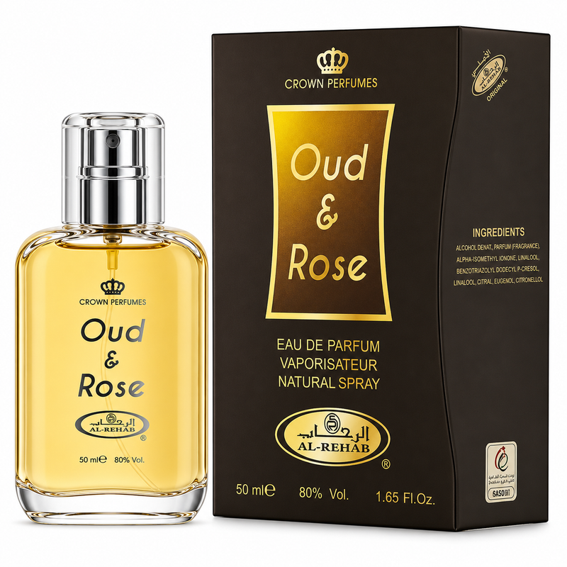 Al Rehab Oud & Rose 50ml EDP Spray