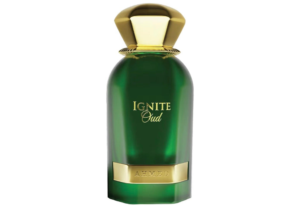 Oud fragrance by Ahmed Al Maghribi, lasting 12+ hours